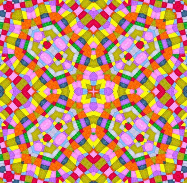 Parlak çok renkli eşmerkezli soyut arkaplan