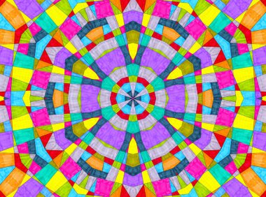 Tasarım için parlak renkli karışık desenli soyut arkaplan