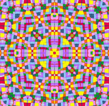 Parlak renkli karışık desenli soyut arkaplan 