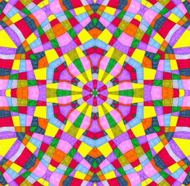 Parlak çok renkli eşmerkezli soyut arkaplan