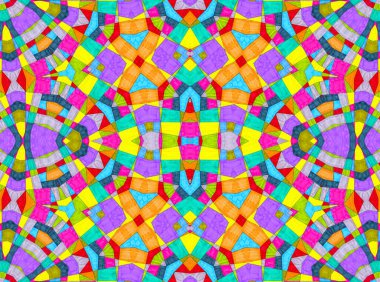 Tasarım için parlak renkli karışık desenli soyut arkaplan