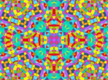 Tasarım için parlak renkli karışık desenli soyut arkaplan