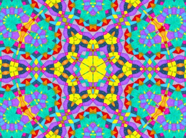 Tasarım için parlak renkli karışık desenli soyut arkaplan