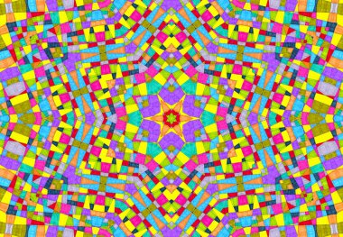 Tasarım için parlak renkli desenli soyut arkaplan