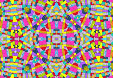 Tasarım için parlak renkli desenli soyut arkaplan