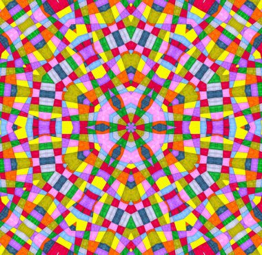 Parlak çok renkli eşmerkezli soyut arkaplan