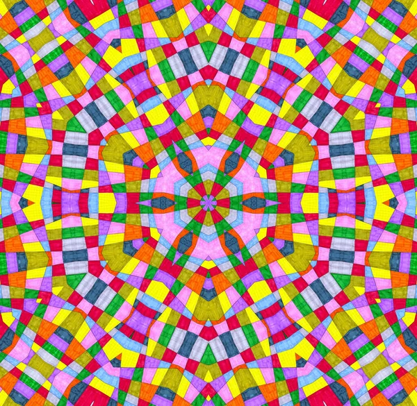 Sfondo Astratto Con Motivo Concentrico Multicolore Brillante — Foto Stock