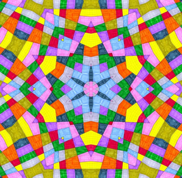Abstracte Achtergrond Met Heldere Veelkleurige Concentrische Patroon — Stockfoto