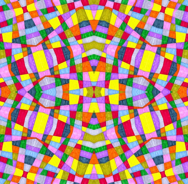 明るい多色同心円状のパターンを持つ抽象的背景 — ストック写真