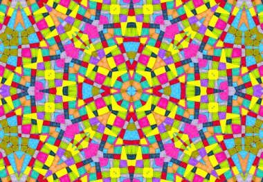 Tasarım için parlak renkli desenli soyut arkaplan