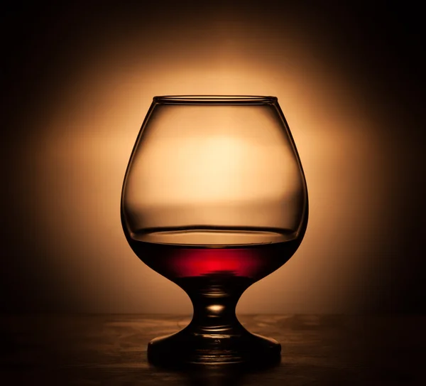Konyak ile cam — Stok fotoğraf
