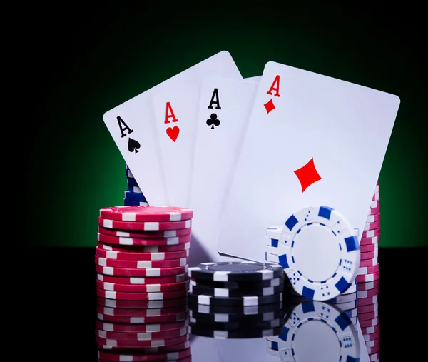 Poker chips — Stock Photo, Image