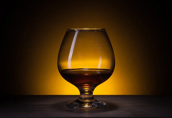 Glass with cognac — Stock Photo, Image