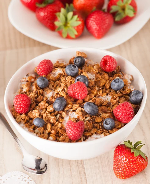 Müsli mit Beeren — Stockfoto