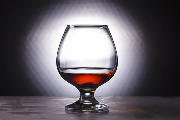 Glass with cognac — Stock Photo, Image