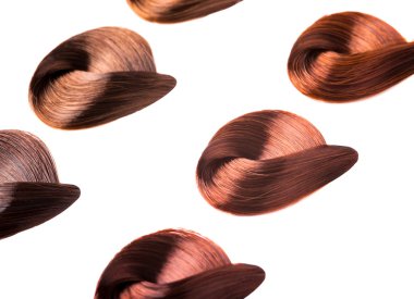 saçları boyalı kilitleri