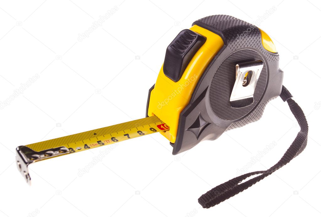 Tape measure isolated