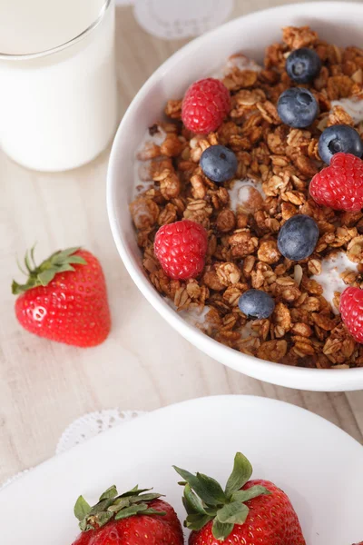 Müsli mit Beeren — Stockfoto