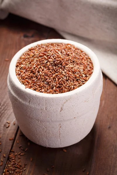 Arroz vermelho — Fotografia de Stock