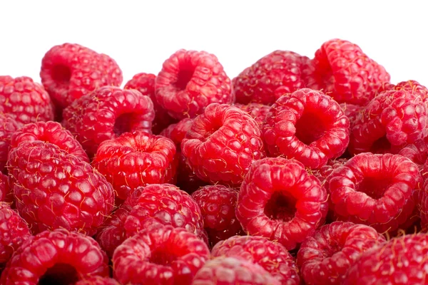 Ripe raspberries fruit background. — Stock Photo, Image