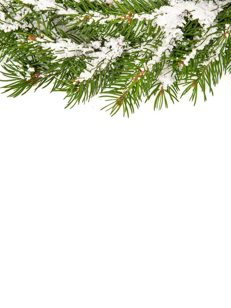 Christmas framework with snow — Stock Photo, Image