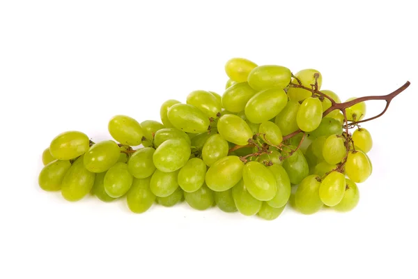 Mazzo di uva verde che depone isolato — Foto Stock
