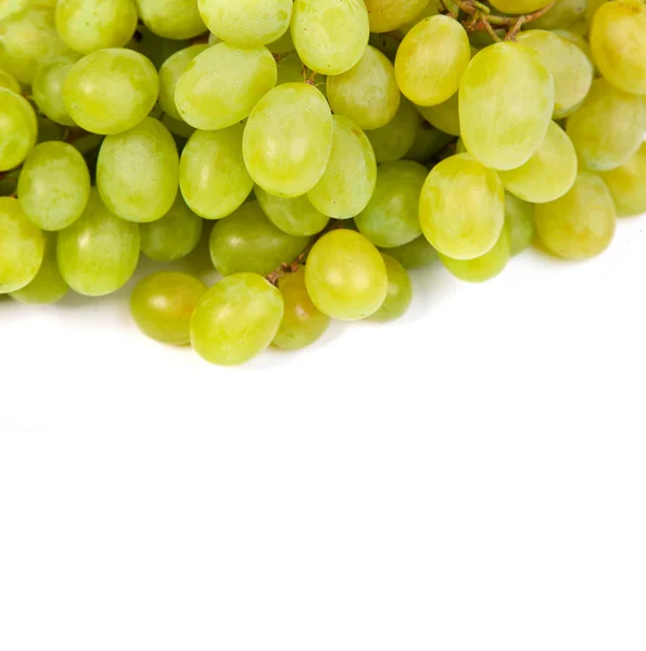 Bunch of Green Grapes laying isolated — Stock Photo, Image