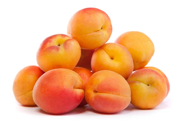 Apricots on a white background — Stock Photo, Image