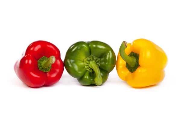 Group of seet bell peppers isolated on white — Stock Photo, Image
