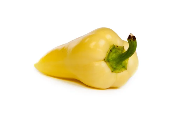 孤立在白色黄色灯笼椒 — 图库照片