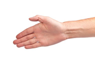 bir anlaşma üzerinde izole WHI yapmak isteyen bir adam kişi el