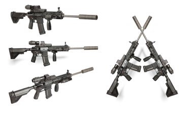 US Army M4 rifle clipart