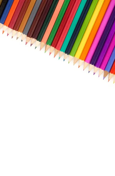 Assortment of coloured pencils — Stock Photo, Image