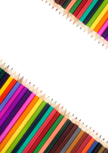 Assortment of coloured pencils — Stock Photo, Image