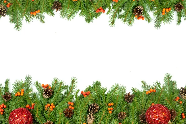 Weihnachtlicher Hintergrund. Rahmenwerk für Vorabend — Stockfoto