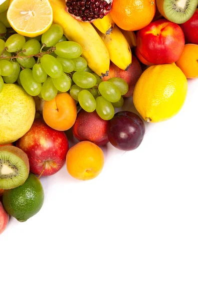 Grand groupe de légumes et fruits frais — Photo