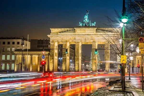 Braniborská brána, Berlín, Německo. — Stock fotografie