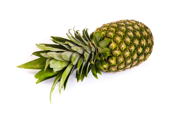 Single pineapple isolated on white — Stock Photo, Image