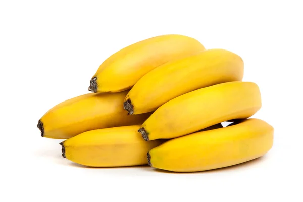 Um monte de bananas isoladas — Fotografia de Stock