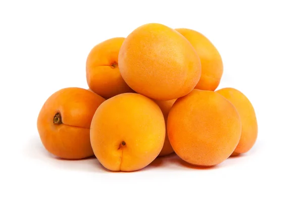 Apricots on a white background — Stock Photo, Image