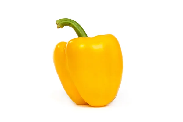 A yellow bell sweet pepper isolated on white — Stock Photo, Image