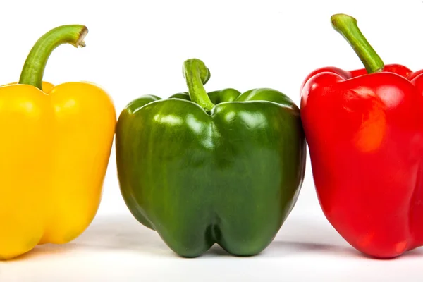 Group of seet bell peppers isolated on white — Stock Photo, Image