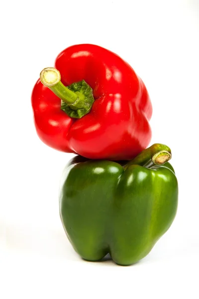 Group of seet bell peppers isolated on white — Stock Photo, Image