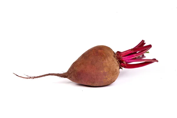 Remolacha roja fresca aislada sobre blanco — Foto de Stock