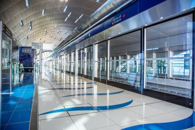 Dubai metro terminal dubai, Birleşik Arap Emirlikleri.