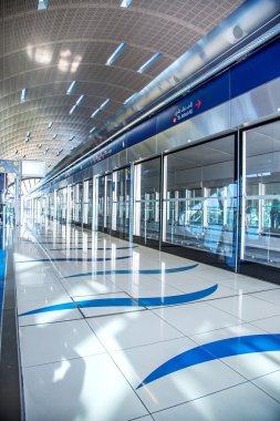 Dubai metro terminal dubai, Birleşik Arap Emirlikleri.