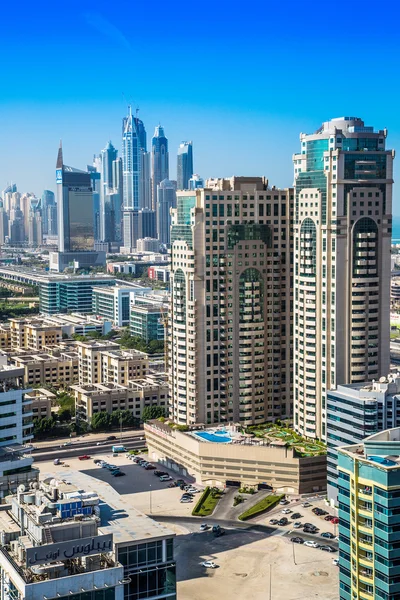 Dubai Innenstadt. Osten, vereinigte arabische Emirate Architektur — Stockfoto