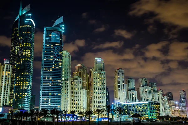 Část Dubai marina, Spojené arabské emiráty — Stock fotografie