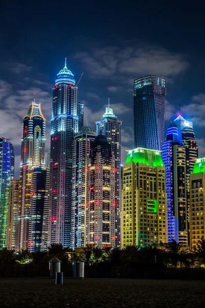 Část Dubai marina, Spojené arabské emiráty — Stock fotografie