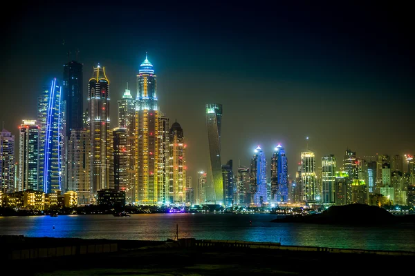 Dubai Marina paesaggio urbano, Emirati Arabi Uniti — Foto Stock